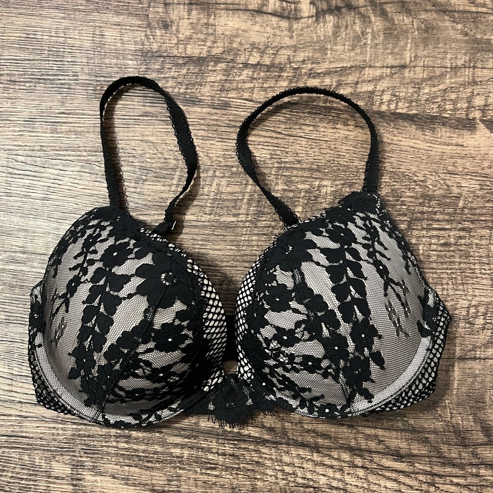 Sexy Black Lace Push Up Bra